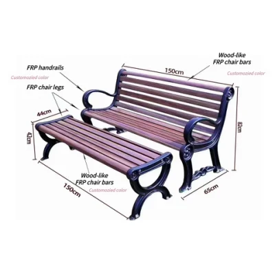 Стулья из стекловолокна Park Chair (FRP), устойчивый к коррозии цвет уличного стула не является обязательным, стул из армированного стекловолокном пластика, легко собирается, с подлокотником